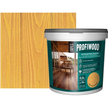 Антисептик-лазурь для дерева полиакриловый лиственница 0,9 кг PROFIWOOD *1/6