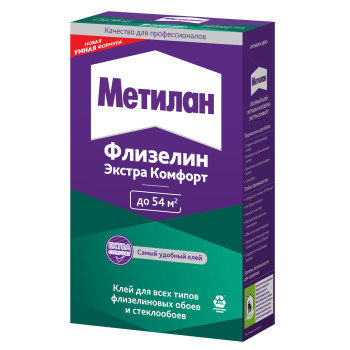 Клей для обоев флизелиновый 300г "Метилан Флизелин Экстра Комфорт.3000296 (Хенкель)  54м2 *18