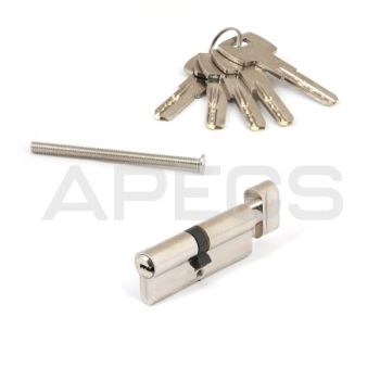Механизм врезной SМ-85(40/45С)-С никель, ключ/вертушка Апекс *1/10/100