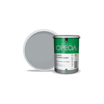 Эмаль акриловая серая 1,1 кг Ореол матовая *1/6/336