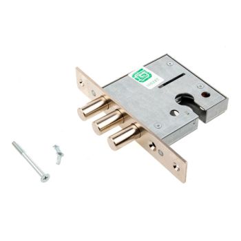 Замок врезной КОРПУС цил.механизм, хром 1201 Гардиан *1/20