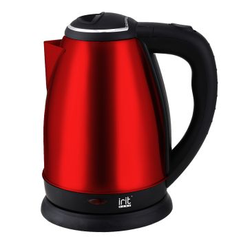 Чайник электрический нерж. 2,0л  1500Вт IRIT IR-1343 красный *1/12