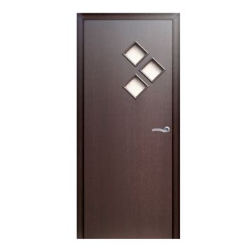 Дверь межкомнатная остеклённая "Стрела" Венге 600мм BROZEX-WOOD *1