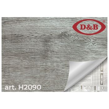 Пленка самоклеящаяся 45см*8м  2090Н серое дерево D&B (Китай)  *1/20