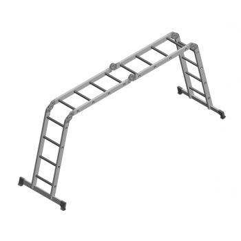 Лестница многофункциональная трансформер алюм. 4х4ступ.,общ.дл.4,52м,max нагр150кг 2320404 "НВ" *1