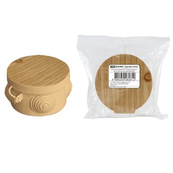 Коробка распаячная 4 вх. ОП D65х40мм  IP54  сосна TDM SQ1401-0701 инд. штр-код *1/60