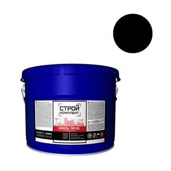 Эмаль ПФ-115 черная 10 кг СТРОЙКОМПЛЕКТ *1/44