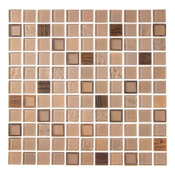 Мозаика METAL CREAM (300*300*4мм) Glass/Copper (22 шт/уп) 2 кв.м/кор*22