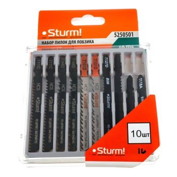 Пилки для лобзика (10шт.) STURM УНИВЕРСАЛЬНЫЙ (арт.5250501) T101D,T144D,T127D,T111C,T118A *1/20/80
