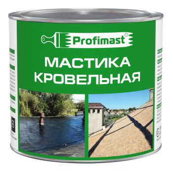 Мастика битумная кровельная  2 л/1,8 кг PROFIMAST *1/6/240