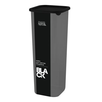 Банка для продуктов пластм. "Black" 1,9л 105x105x265мм SE168610621 "Sugar&Spice" *1/8