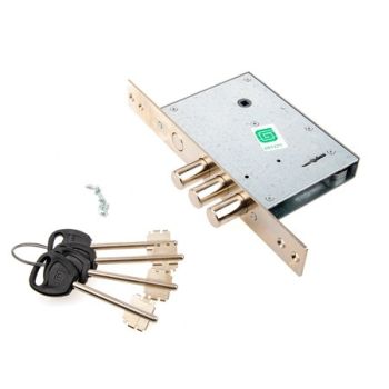 Замок врезной КОРПУС сув.механизм, хром 3004-4 Гардиан *1/15