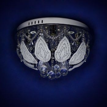 Люстра Y0642/4+4 CH  4*40Вт Е14 +4*3Вт (h=300; d=300) S=20м2 VERNER LIGHTING *1