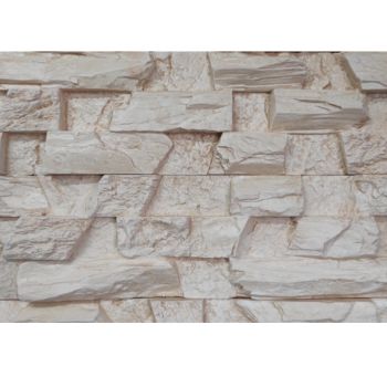 Гипсовая плитка КЕМЕР 400Х120  св.бежевый (уп 10 шт=0,48 кв.м.) ГП 501