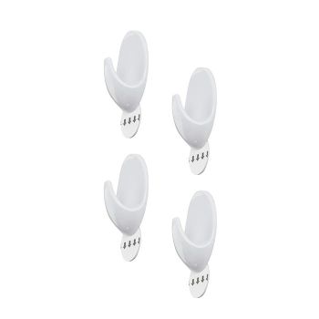 Крючок самоклеющийся 2,5*3,5см пластик (комплект 4шт) SАNBERG *1/24/144