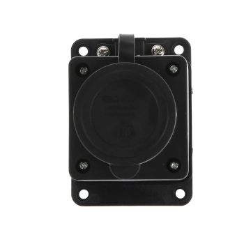 Розетка КАУЧУК с заглушкой 2P+PE 16А 250В TDM SQ0612-0003   *1/12/120