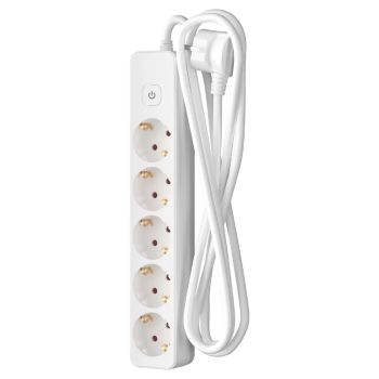 Удлинитель 5 розеток 2м с/з выкл ПВС 3*1,5мм2 мощ. нагр 4000Вт16А 16-25ЕS Фотон 21207*1/20