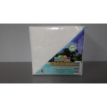 Салфетки бумажные 1сл 24*24см 100шт белые (арт.095) *25/300