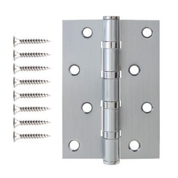 Петля универсальная 100*70*2,5мм ХРОМ матовый(индивидуальная упаковка) В4-CRM Code Deco *1/25/100