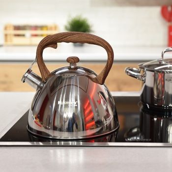 Чайник нерж. со свистком 3,0л д/ИНДУКЦ плит kuk-07/3103422 "Kukmara" *1/6