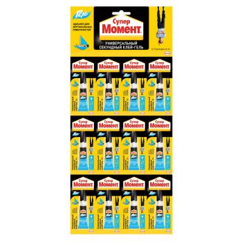 Клей 3г гель супер Момент 622917  * 12/144