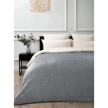 Плед 150*200см фланель звезды серый TF FNEL GY11 040/1520 Absolute *1