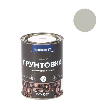 Грунтовка ГФ-021 серая 0,9 кг Проремонт *1/10/590