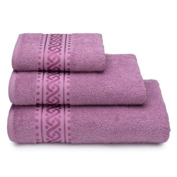 Полотенце махровое 70*130см Pirouette цв. 16-2107 сиреневый 420гр/м2 ПТ-3501-5578 *2/8