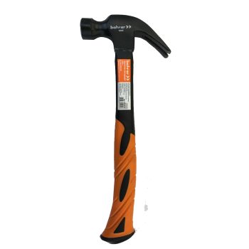 Молоток-гвоздодер стальной 450 г фиберглассовая ручка арт.45015145 Bohrer *1/6/36