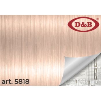 Пленка самоклеящаяся 45см*2м    голография 5818 Aluminum крем-шампань D&B  (Китай)   *1/30