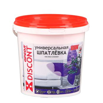 Шпатлевка масляно-клеевая универсальная 1,5 кг Ореол Дисконт *1/6