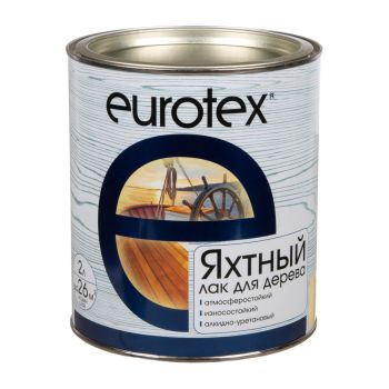 Лак алкидно-уретановый яхтный глянцевый  2 л Eurotex *1/3/192