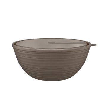 Салатник пластм. "Cardamom" 4,1л d253мм с крышкой Миндаль SE400511105 ("Sugar Spice") *1/15