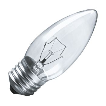 Лампа накаливания 60W Е27 свеча прозрачная Navigator 94329 *10/100