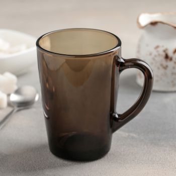 Кружка стекло 320мл "Утро" Прозрачно-коричневый Н9149 "Luminarc" *6