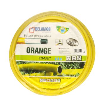 Шланг поливочный армированный 1/2 х 50м 4-х слойн.Orange  *1