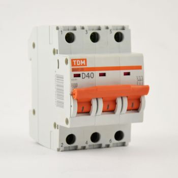 Авт.выкл. TDM ВА 47-29 40А/3П SQ0206-0177 хар-ка D  *4/40