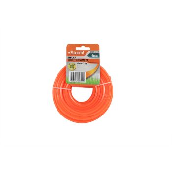 Леска 4,0мм квадрат 15м оранжевый (GТ3535-4.0-4-15) STURM *1/25/100