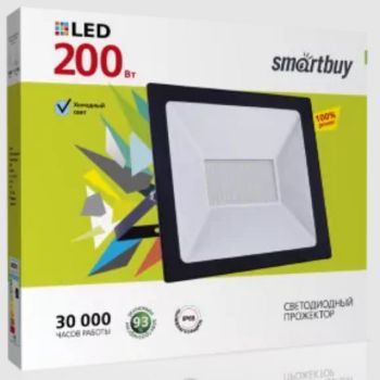 Прожектор светодиодный 200Вт 6,5К IP65 Smarbuy-200W-6500K-IP65 *1/2/5