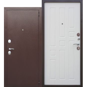 Дверь металлическая 6 см ГАРДА ясень белый 860х2050 ЛЕВАЯ ФЕРРОНИ *1