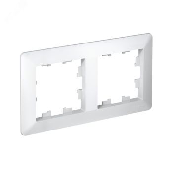 Рамка "ATLAS DESIGN AIR" 2-м белый/дымчатый белый SE ATN220102 *1/100