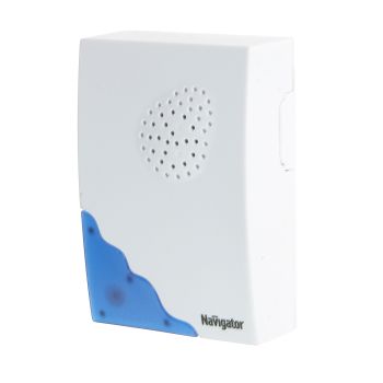 Звонок беспроводной Navigator (100м световая индикация) NDB-A-DC01-1V1-WH 61267 *1/30/60