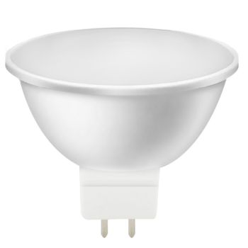 Лампа светодиодная 7W GU5,3 рефлектор 3К теплый MR16 Smartbuy *10/100
