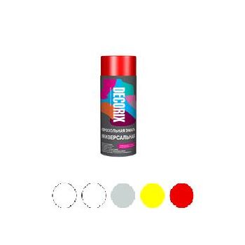 Эмаль-аэрозоль белый глянцевый 520 мл DECORIX (A21)  *1/12