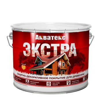Защитно-декоративное покрытие для древесины алкидное груша 9 л Акватекс-ЭКСТРА *1/55