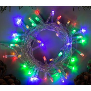 Гирлянда Нить 5м 50LED мульти 8 режимов прозрачная нить 220V IP20  3556755  *1/120