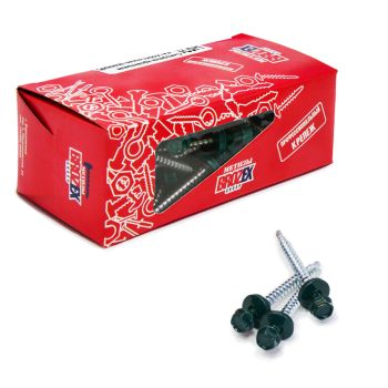 Саморезы кровельные BROZEX коробка 4,8*51 (70шт) RAL 6005 темно-зеленый *6