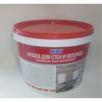 Краска акриловая для стен и потолков 6 кг BILDEX белоснежная  *1/75