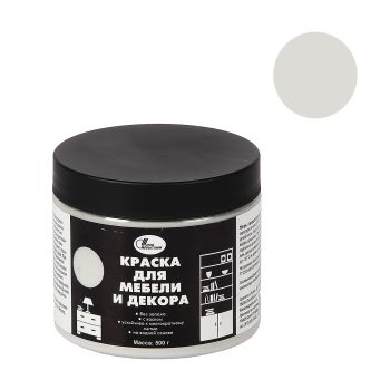 Краска акриловая для мебели и декора Дымчатый 0,5 кг Новбытхим *1/6