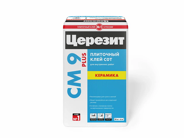 Клей для плитки СМ  9 PLUS 25кг Церезит *1/48